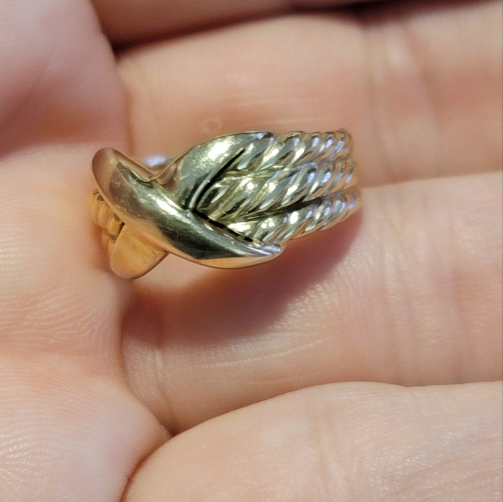 Vintage David Yurman 14kt Gold Ring 8